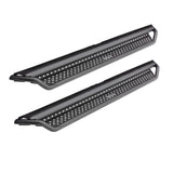 Dominator Xtreme D1 Side Steps with Rocker Panel Mounting Bracket Kit Textured Black 1999-2016 Ford F-250/F-350 Go Rhino