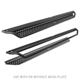 Dominator Xtreme D1 SideSteps With Mounting Bracket Kit Textured Black 2007-2021 Toyota Tundra Extended Cab Go Rhino