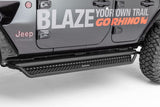 Dominator Xtreme D1 SideSteps With Mounting Bracket Kit Textured Black 2018-2026 Jeep Wrangler Go Rhino