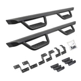 Domintator Extreme D2 Side Steps With Mounting Brackets Textured Black 2014-2024 Toyota 4Runner Go Rhino
