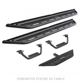 Dominator Xtreme D6 SideSteps With Mounting Bracket Kit Textured Black 2021-2026 Ford Bronco Sport Go Rhino