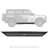 Dominator Xtreme D6 SideSteps With Mounting Bracket Kit Textured Black 2022-2026 Ford Maverick Go Rhino