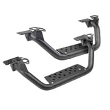 4 Inch Drop Steps for Dominator Xtreme D6, Pair Textured Powder Coat Textured Black 1999-2024 Ford F-250/F-350 2006-2023 Toyota Tacoma 2007-2021 Toyota Tundra 2007-2024 Jeep Wrangler JK/JL Go Rhino