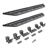 Dominator Xtreme D6 SideSteps With Mounting Bracket Kit Textured Black 2021-2025 Ford Bronco 4 Door Go Rhino