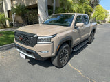 Dominator Xtreme D6 SideSteps W/ Mounting Bracket Kit Text. 2005-2026 Nissan Frontier Extended Cab Go Rhino