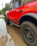Dominator Xtreme DSS SideSteps With Mounting Bracket Kit Textured Black 2021-2026 Ford Bronco Sport Go Rhino