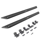 Dominator Xtreme DSS SideSteps With Mounting Bracket Kit Textured Black 2020-2025 Jeep Gladiator Go Rhino