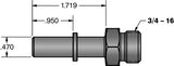 12mm Quick Connect to 3/4 Inch-16 O-ring (-8 AN)