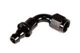 -8 90 Degree to Hose Barb Black