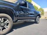 Dominator Xtreme D1 SideSteps With Mounting Bracket Kit Textured Black 2018-2023 Toyota Tacoma Go Rhino