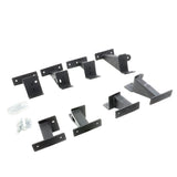 Dominator Extreme Frame Slider Mounting Brackets Only Textured Black 2020-2025 Jeep Gladiator Go Rhino