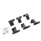 Dominator Xtreme D6 SideSteps Cab Length Body Mount Rock Slider with a wide step With Frame Mounted Bracket Kit Textured Black 2018-2026 Jeep Wrangler Go Rhino
