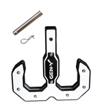 Hulk 2.0 16K Tow Hook 2 Inch Shank Black/White with GH-099 Pin & GH-011 Clip Gen Y Hitch
