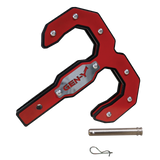 Hulk 2.5 32K Tow Hook Black/Red 2.5 Inch Shank with GH-097 Pin & GH-011 Twist Clip Gen Y Hitch