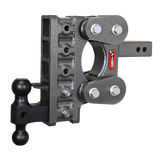 The Boss Torsion Flex 2 Inch Shank 7.5 Inch Drop 1.1K TW 10K Hitch & GH-031 Dual-Ball & GH-032 Pintle Lock Gen Y Hitch