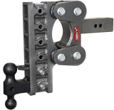 The Boss Torsion Flex 2.5 Inch Shank 10 Inch Drop 1.7K TW 16K Hitch & GH-051 Dual-Ball & GH-032 Pintle Lock Gen Y Hitch