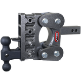 The Boss Torsion Flex 2 Inch Shank 5 Inch Drop 1.7K TW 16K Hitch & GH-051 Dual-Ball & GH-032 Pintle Lock Gen Y Hitch