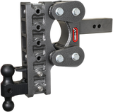 The Boss Torsion Flex 2 Inch Shank 10 Inch Drop 1.7K TW 16K Hitch & GH-051 Dual-Ball & GH-032 Pintle Lock Gen Y Hitch
