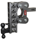 The Boss Torsion Flex 3 Inch Shank 12 Inch Drop 2.4K TW 21K Hitch & GH-061 Dual-Ball & GH-062 Pintle Lock Gen Y Hitch
