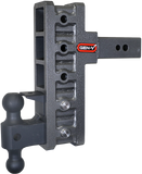 Mega Duty 2.5 Inch Offset Shank 3 Inch Rise, 9 Inch Drop 3.5K TW 32K Hitch & GH-0161 Dual-Ball & GH-0162 Pintle Lock Gen Y Hitch