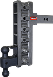 Mega Duty 2.5 Inch Offset Shank 3 Inch Rise, 12 Inch Drop 3.5K TW 32K Hitch & GH-0161 Dual-Ball & GH-0162 Pintle Lock Gen Y Hitch