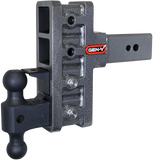 Mega Duty 3 Inch Offset Shank 3 Inch Rise, 6 Inch Drop 3.5K TW 32K Hitch & GH-0161 Dual-Ball & GH-0162 Pintle Lock Gen Y Hitch