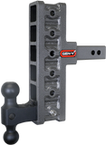 Mega Duty 2 Inch Offset Shank 5 Inch Rise, 7.5 Inch Drop 2K TW 16K Hitch & GH-051 Dual-Ball Gen Y Hitch