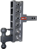 Mega Duty 2 Inch Offset Shank 5 Inch Rise, 7.5 Inch Drop 2K TW 16K Hitch & GH-051 Dual-Ball & GH-032 Pintle Lock Gen Y Hitch