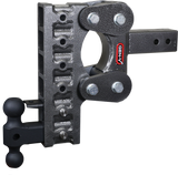 The Boss Torsion Flex 2.5 Inch Shank 10 Inch Drop 1.1K TW 10K Hitch & GH-031 Dual-Ball & GH-032 Pintle Lock Gen Y Hitch
