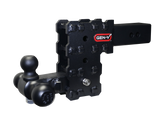Phantom X 2.5 Inch Solid Shank 5 Inch Drop 1.6K TW 16K Hitch & GH-052 Tri-Ball Mount Gen Y Hitch