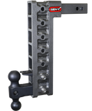 Mega Duty 2 Inch Shank 15 Inch Drop 1.5K TW 10K Hitch & GH-031 Dual-Ball & GH-032 Pintle Lock (Stab Kit Recommended:GH-0100) Gen Y Hitch