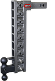 Mega Duty 2 Inch Shank 20 Inch Drop 1.5K TW 10K Hitch & GH-031 Dual-Ball & GH-032 Pintle Lock & GH-0100 Stabilizer Kit Gen Y Hitch
