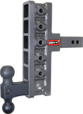 Mega Duty 2 Inch Offset Shank 5 Inch Rise,7.5 Inch Drop 1.5K TW 10K Hitch & GH-031 Dual-Ball Gen Y Hitch