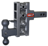 Mega Duty 2 Inch Offset Shank 2.5 Rise, 5 Inch Drop 1.5K TW 10K Hitch & GH-031 Dual-Ball & GH-032 Pintle Lock Gen Y Hitch