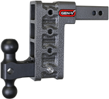 Mega Duty 2 Inch Shank 7.5 Inch Drop 2K TW 16K Hitch & GH-051 Dual-Ball Gen Y Hitch