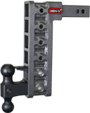 Mega Duty 2 Inch Shank 12.5 Inch Drop 2K TW 16K Hitch & GH-051 Dual-Ball & GH-032 Pintle Lock (Stabilizer Kit Recommended:GH-0100) Gen Y Hitch