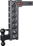 Mega Duty 2 Inch Shank 15 Inch Drop 2K TW 16K Hitch & GH-051 Dual-Ball & GH-032 Pintle Lock & GH-0100 Stabilizer Kit Gen Y Hitch