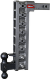 Mega Duty 2 Inch Shank 17.5 Inch Drop 2K TW 16K Hitch & GH-051 Dual-Ball & GH-032 Pintle Lock & GH-0100 Stabilizer Kit Gen Y Hitch