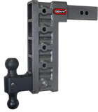 Mega Duty 2.5 Inch Shank 12 Inch Drop 3K TW 21K Hitch & GH-061 Dual-Ball Gen Y Hitch