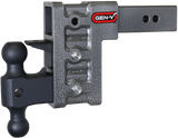 Mega Duty 2.5 Inch Shank 6 Inch Drop 3K TW 21K Hitch & GH-061 Dual-Ball & GH-062 Pintle Lock Gen Y Hitch