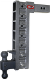 Mega Duty 2.5 Inch Shank 18 Inch Drop 3K TW 21K Hitch & GH-061 Dual-Ball & GH-062 Pintle Lock & GH-0101 Stabilizer Kit Gen Y Hitch