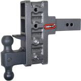 Mega Duty 2.5 Inch Offset Shank 3 Inch Rise, 6 Inch Drop 3K TW 21K Hitch & GH-061 Dual-Ball & GH-062 Pintle Lock Gen Y Hitch