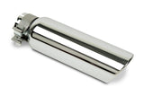 Stainless Steel Exhaust Tip 10 Inch Inlet Size: 2.0 Inch Outlet Size: 3.0 Inch Polished Stainless Steel Go Rhino