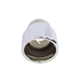 Stainless Steel Exhaust Tip 6 Inch Inlet Size: 2.0 Inch Outlet Size: 3.0 Inch Polished Stainless Steel Go Rhino