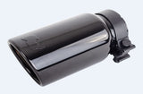 Black Chrome Stainless Steel Exhaust Tip 14 Inch Inlet Size: 2 1/2 Inch Outlet Size: 4.0 Inch Black Chrome Go Rhino
