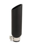 Black Powder Coated Stainless Steel Exhaust Tip 14 Inch Inlet Size: 2 1/2 Inch Outlet Size: 4.0 Inch Textured Black Go Rhino