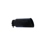 Black Powder Coated Stainless Steel Exhaust Tip 3.0 Inch Outlet Size: 4.0 Inch Textured Black Go Rhino