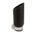 Black Powder Coated Stainless Steel Exhaust Tip 3.0 Inch Outlet Size: 4.0 Inch Textured Black Go Rhino
