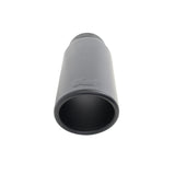 Black Powder Coated Stainless Steel Exhaust Tip 14 Inch Inlet Size: 3.0 Inch Outlet Size: 4.0 Inch Textured Black Go Rhino
