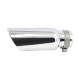 Stainless Steel Exhaust Tip 14 Inch Inlet Size: 3 1/2 Inch Outlet Size: 5.0 Inch Polished Stainless Steel Go Rhino